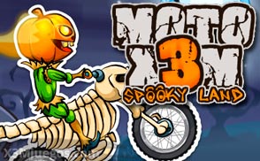 Moto X3M Spooky Land
